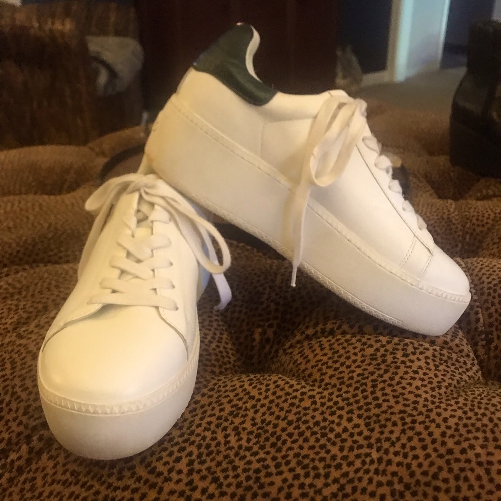 Leather Platform Leather Sneaker by ASH